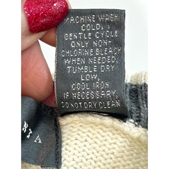 Oscar De La Renta Men’s Sweater Pullover Vtg M Cream Geometric Pattern Cotton - Picture 5 of 16